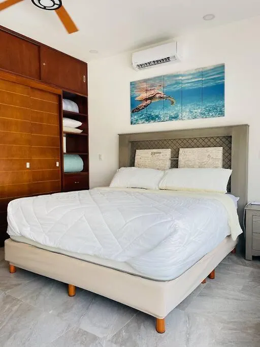 Tulum Oceanfront Condo With 24Hr Pool Akumal Apartment