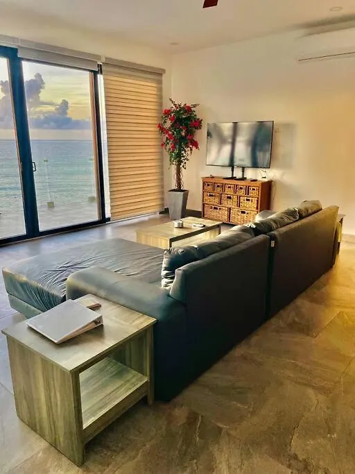 Tulum Oceanfront Condo With 24Hr Pool Akumal Apartment